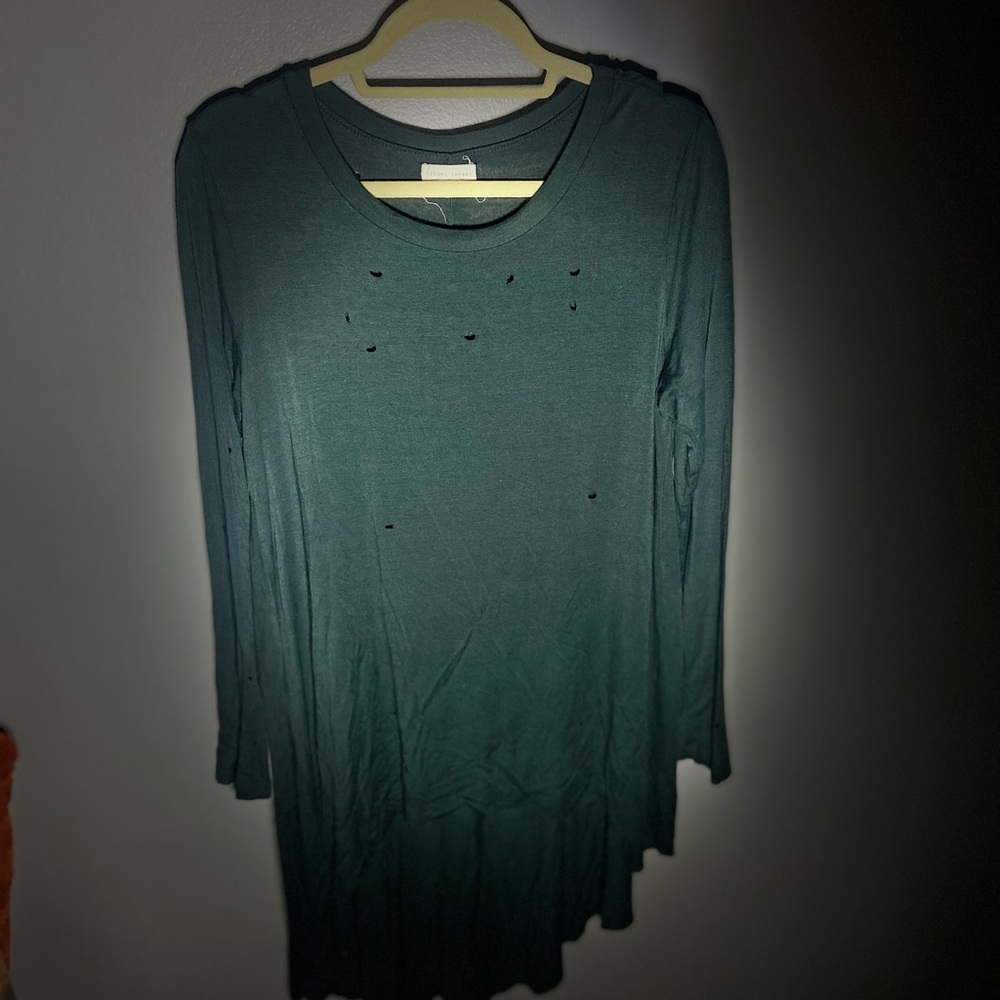 Gilded intent dark green tunic